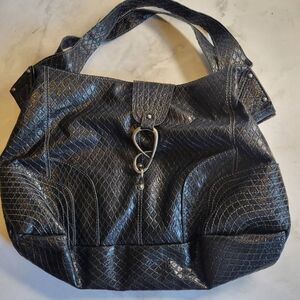 Jessica Simpson Black Slouchy Hobo Shoulder Bag